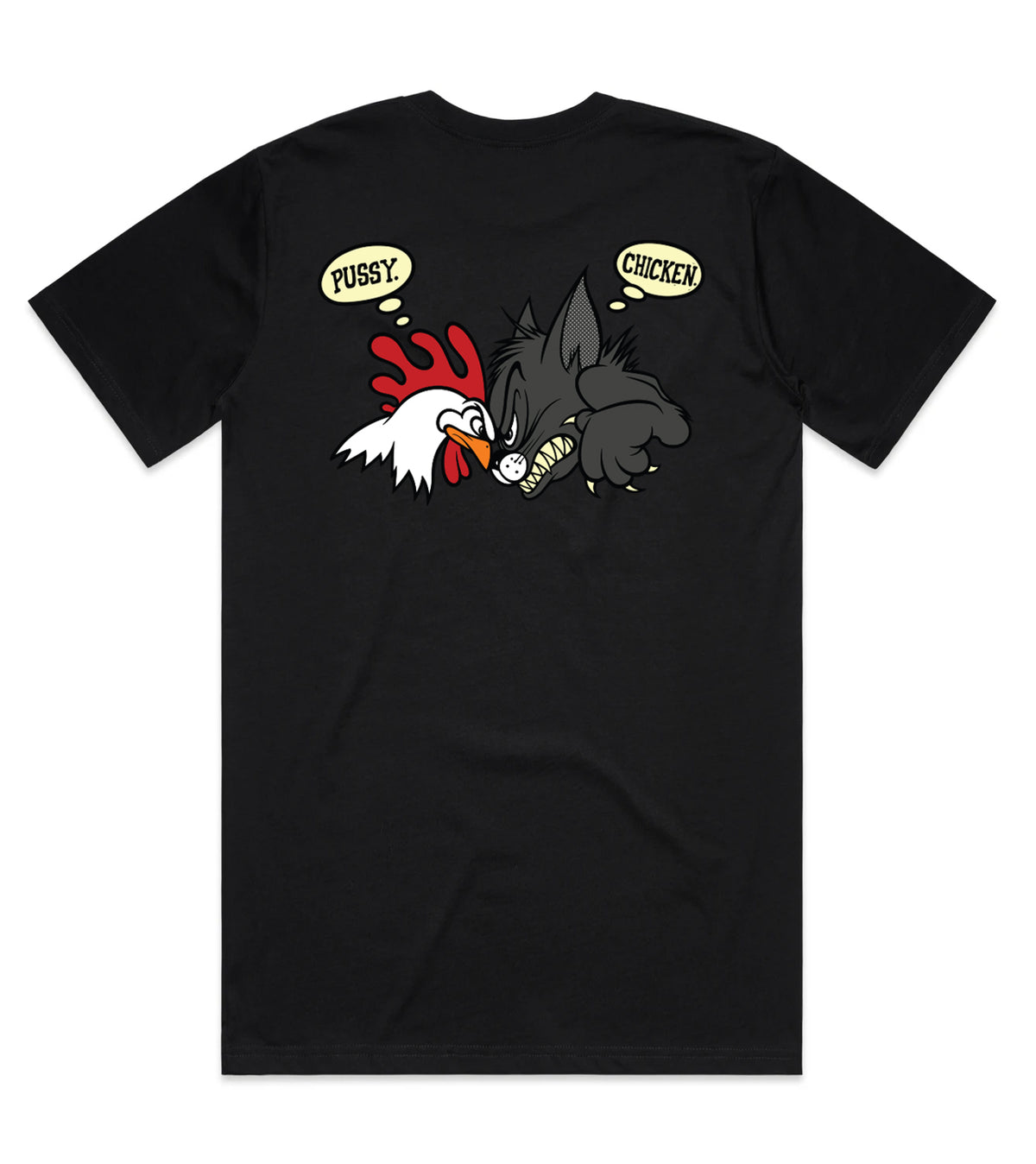 Chicken Pussy Tee Black