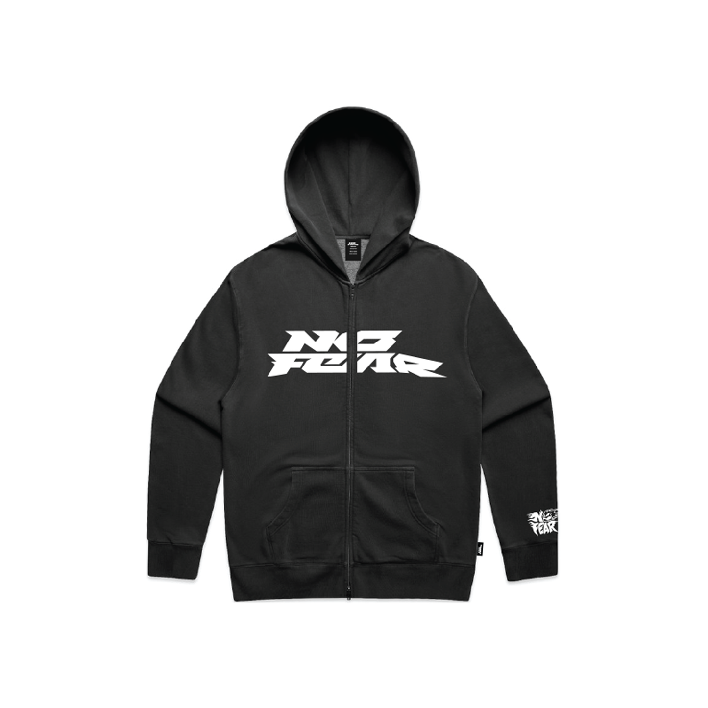 Embroider Patch Icon Zip Hoodie