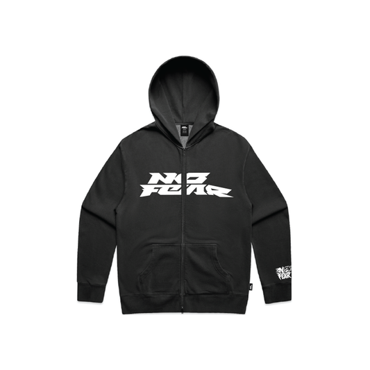 Embroider Patch Icon Zip Hoodie