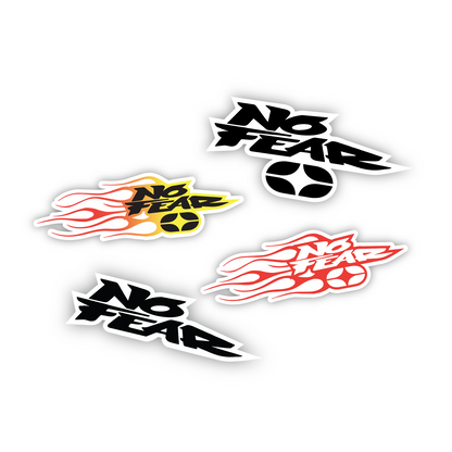 No Fear Sticker Pack - 4 Stickers